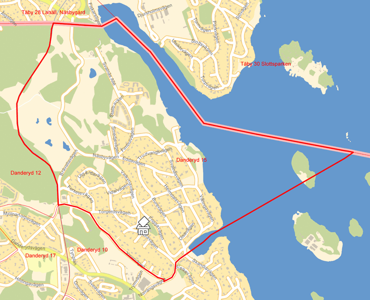 Karta över Danderyd 15