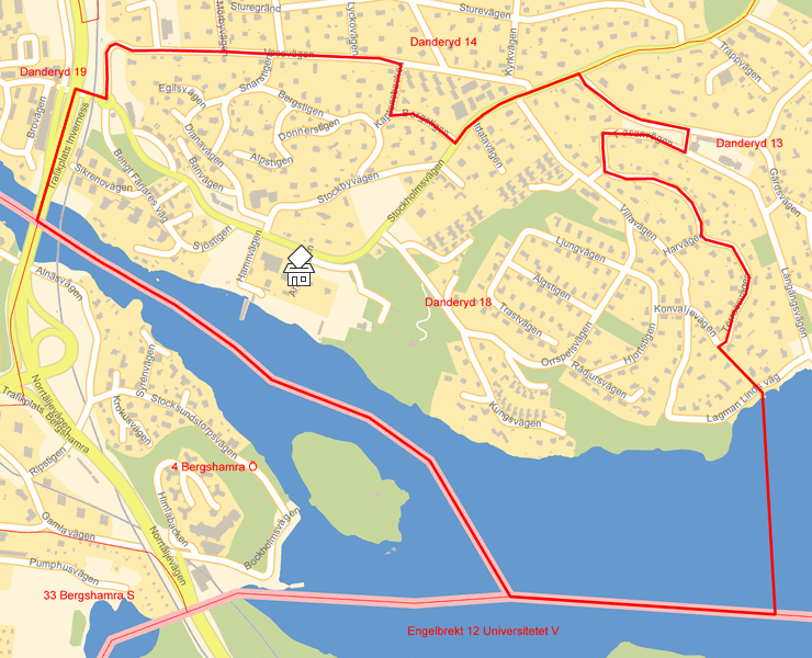 Karta över Danderyd 18