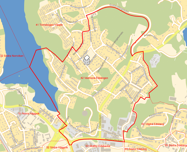 Karta över 42 Vaxmora-Edsängen