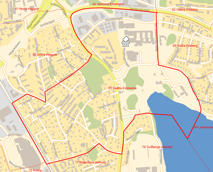 Karta över 53 Skälby-Edsbacka