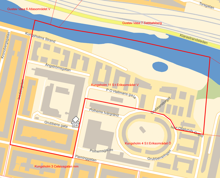 Karta över Kungsholm 11 S:t Eriksområdet V