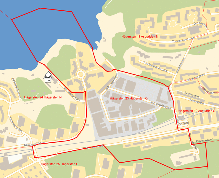 Karta över Hägersten 23 Hägersten Ö