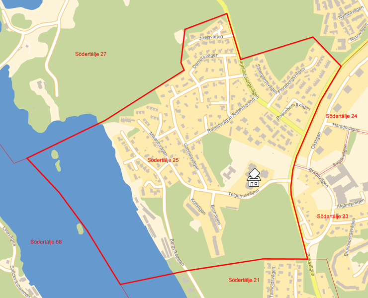 Karta över Södertälje 25