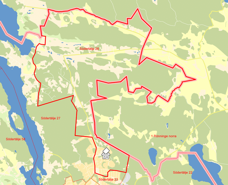 Karta över Södertälje 28