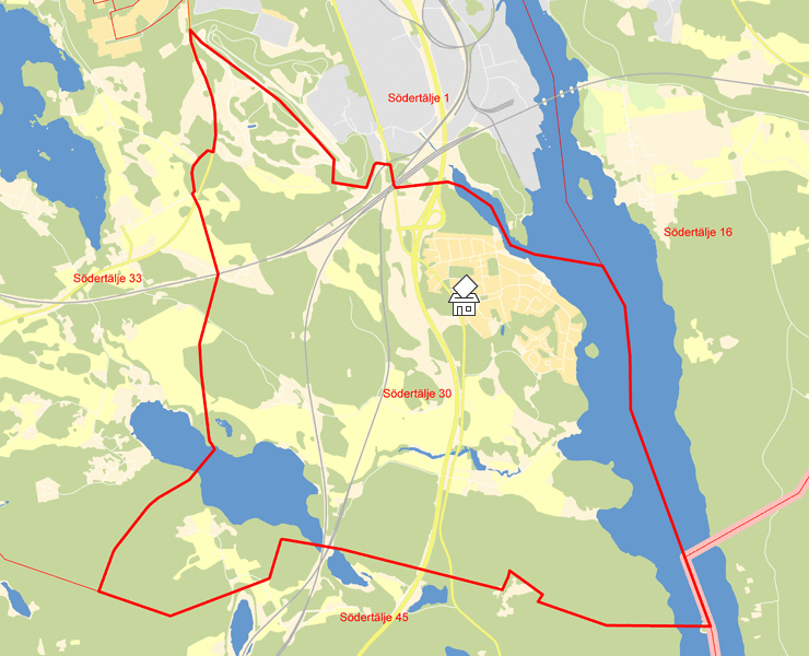 Karta över Södertälje 30
