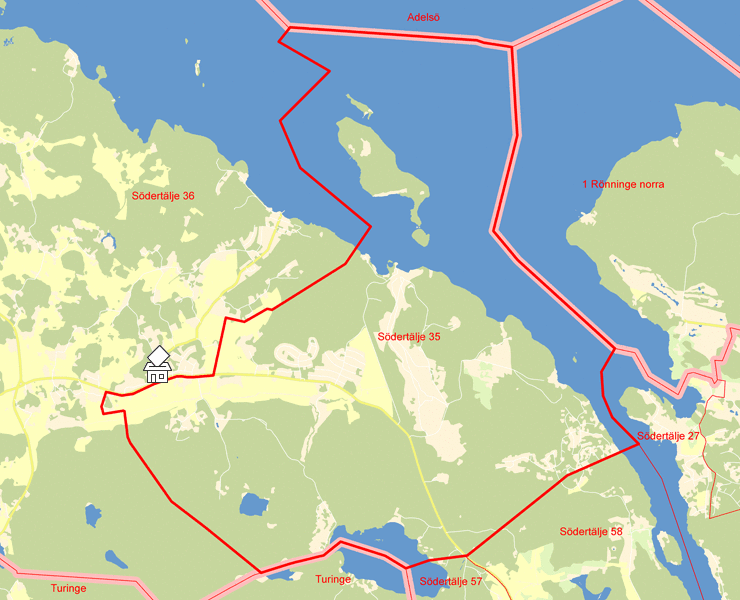 Karta över Södertälje 35