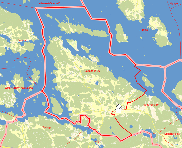 Karta över Södertälje 36