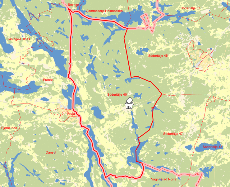 Karta över Södertälje 40