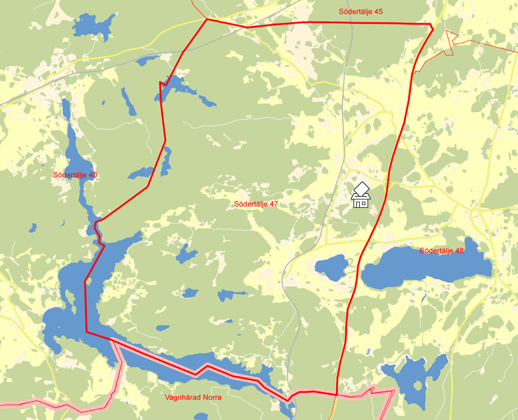 Karta över Södertälje 47