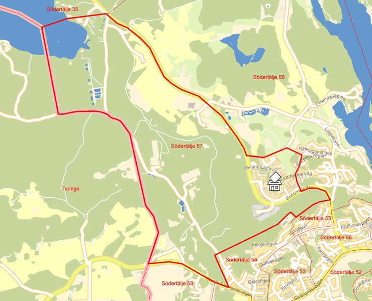 Karta över Södertälje 57