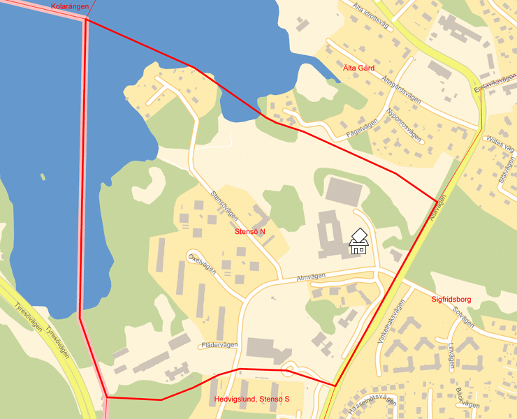 Karta över Stensö N