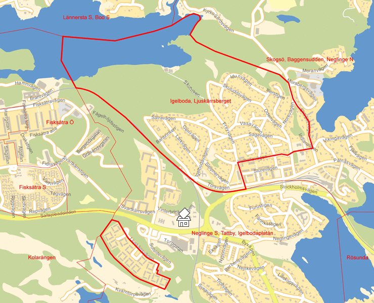 Karta över Igelboda, Ljuskärrsberget