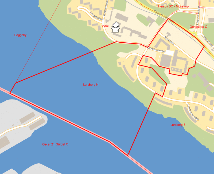 Karta över Larsberg N