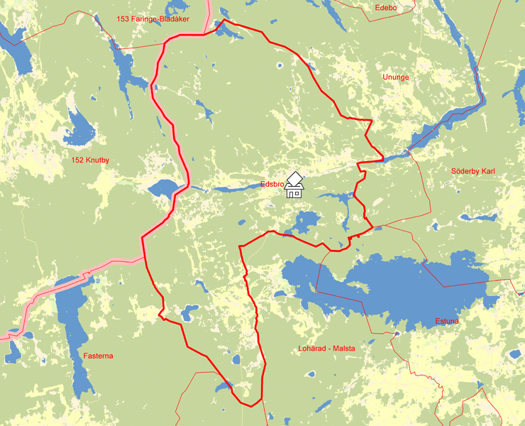 Karta över Edsbro