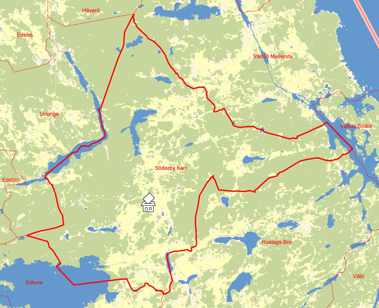 Karta över Söderby Karl