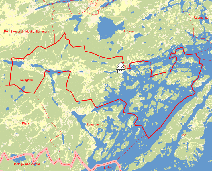 Karta över Hysingsvik