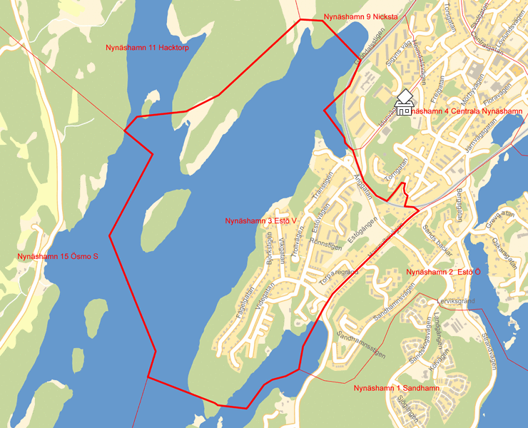 Karta över Nynäshamn 3 Estö V