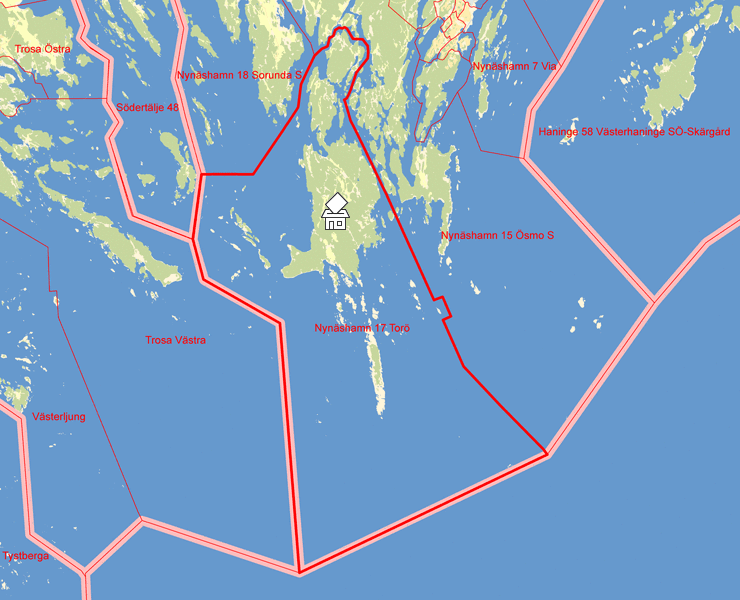 Karta över Nynäshamn 17 Torö