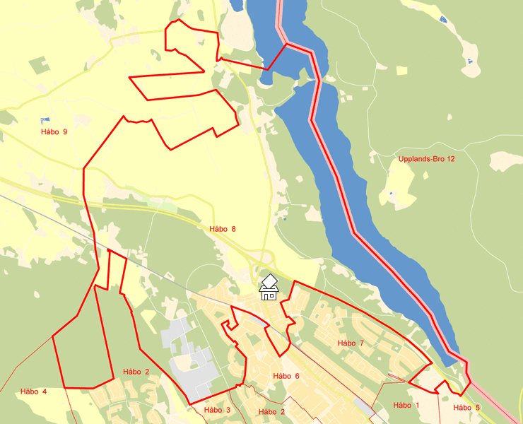 Karta över Håbo  8