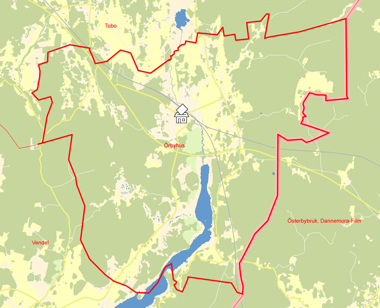 Karta över Örbyhus