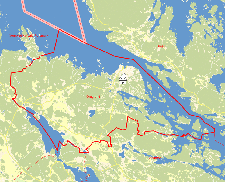 Karta över Öregrund