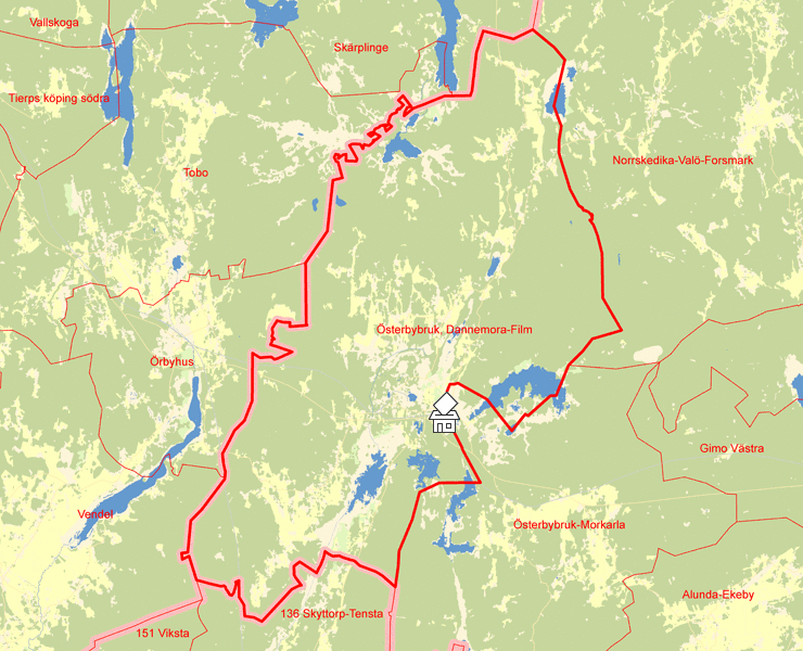 Karta över Österbybruk, Dannemora-Film