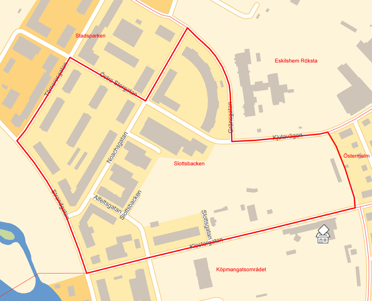 Karta över Slottsbacken