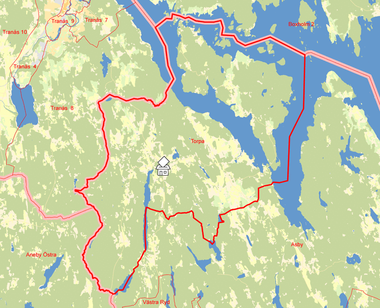 Karta över Torpa