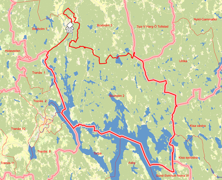 Karta över Boxholm 2