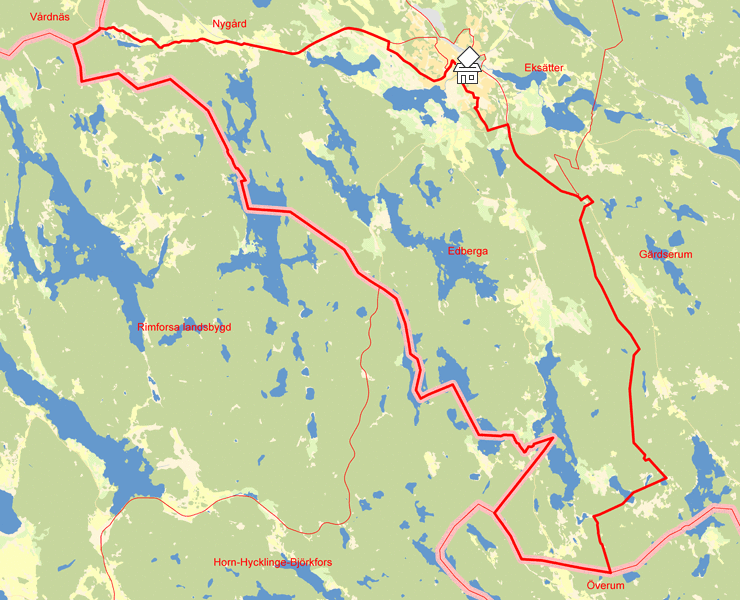 Karta över Edberga