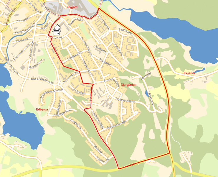 Karta över Djurgården