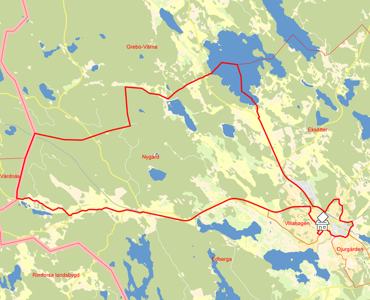 Karta över Nygård