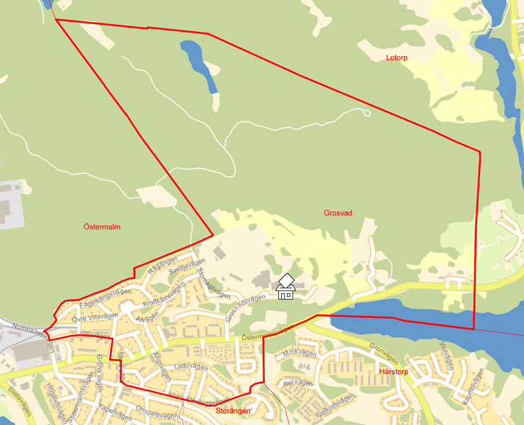 Karta över Grosvad