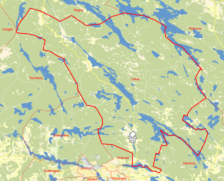 Karta över Lotorp