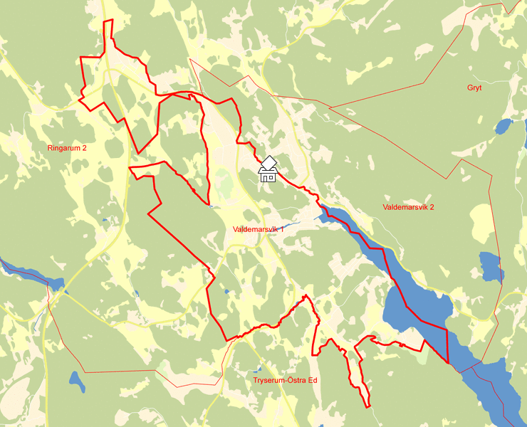 Karta över Valdemarsvik 1