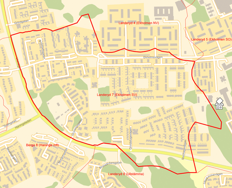 Karta över Landeryd 7 (Ekholmen SV)