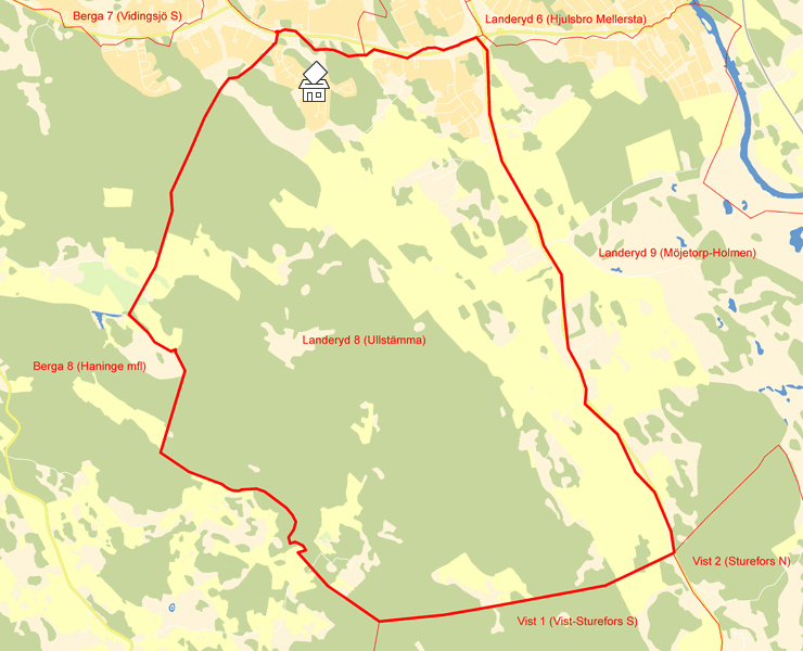 Karta över Landeryd 8 (Ullstämma)