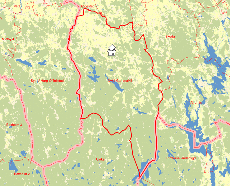 Karta över Nykil-Gammalkil