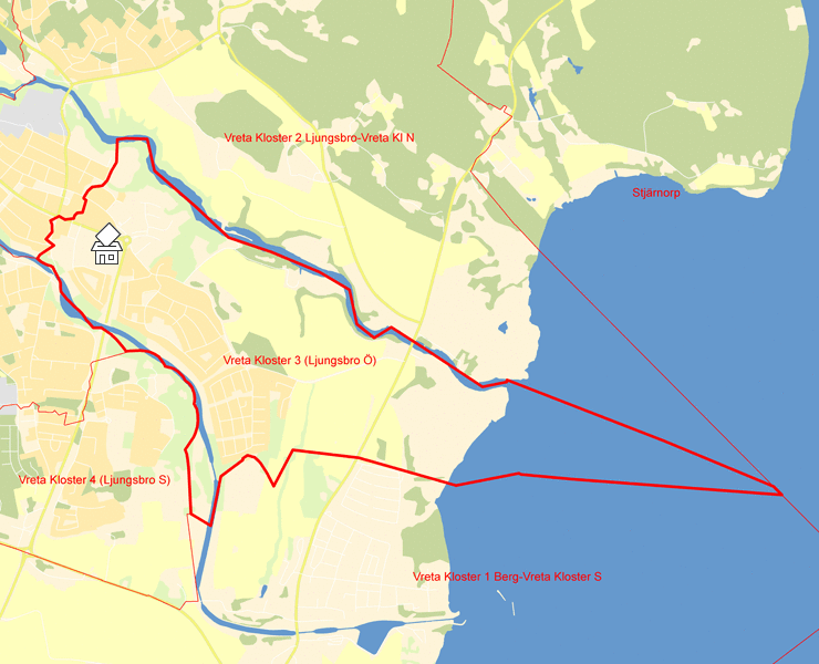 Karta över Vreta Kloster 3 (Ljungsbro Ö)