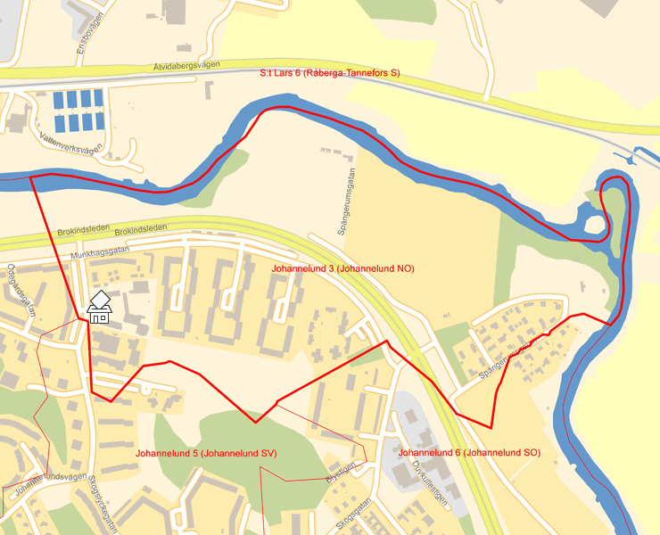 Karta över Johannelund 3 (Johannelund NO)