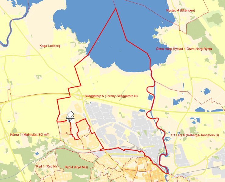 Karta över Skäggetorp 5 (Tornby-Skäggetorp N)