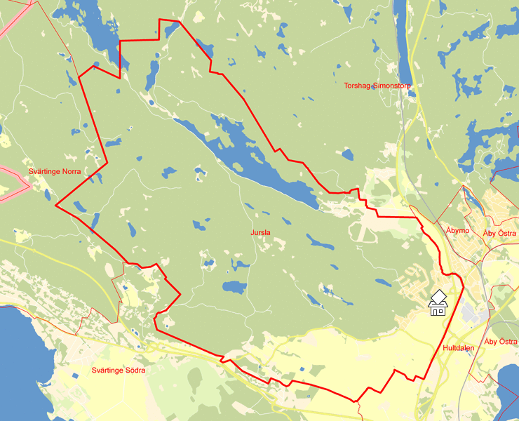 Karta över Jursla