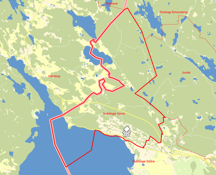 Karta över Svärtinge Norra