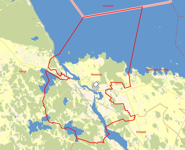 Karta över Mosstorp