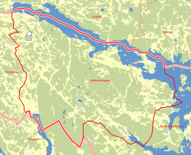 Karta över Skällvik-Mogata