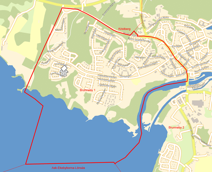 Karta över Brunneby 1