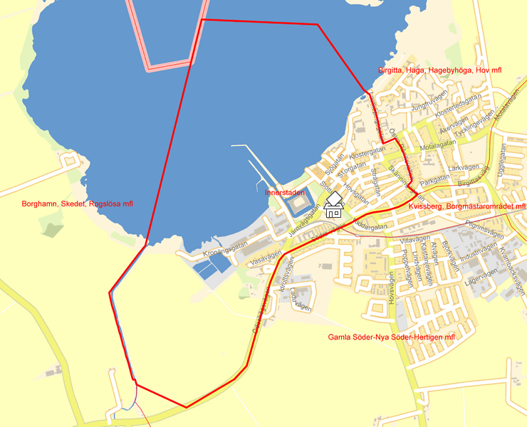 Karta över Innerstaden