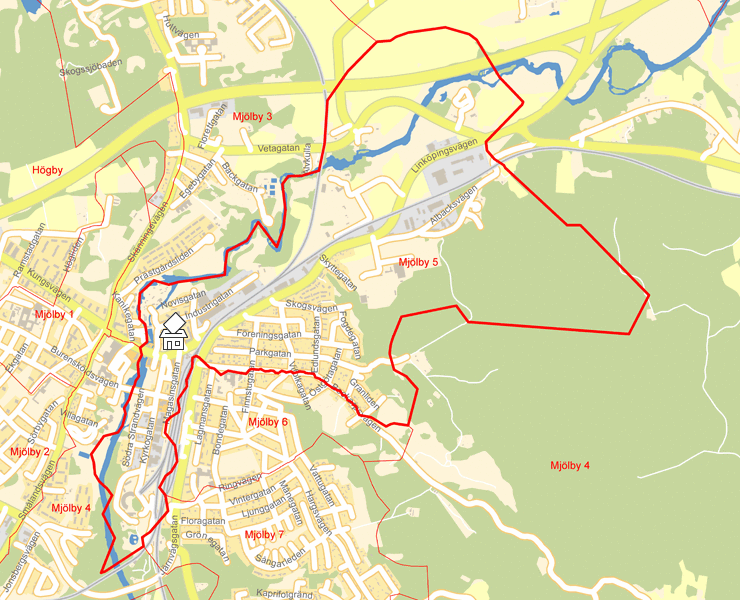 Karta över Mjölby 5