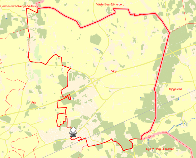 Karta över Viby