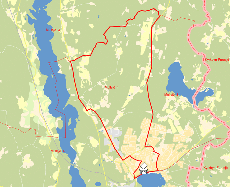 Karta över Mullsjö  1